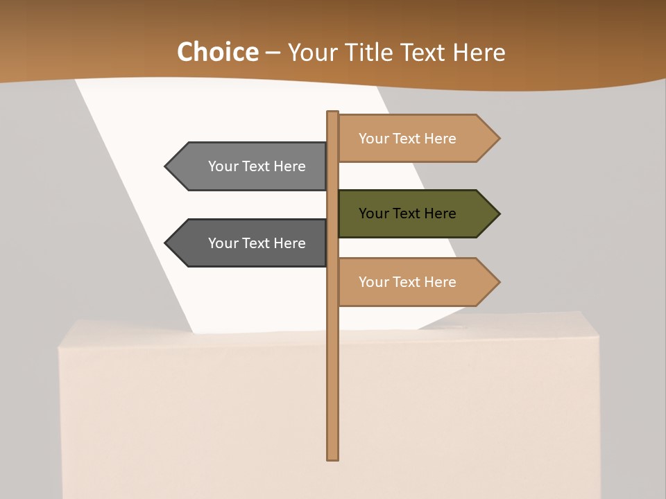 Referendum White Secrecy PowerPoint Template