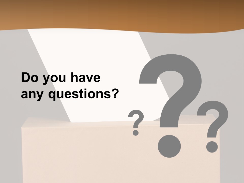 Referendum White Secrecy PowerPoint Template