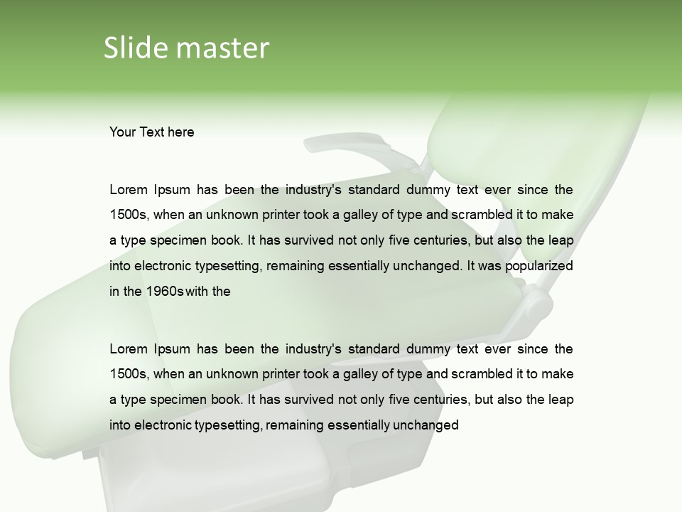 Dentistry Chair Clinic PowerPoint Template