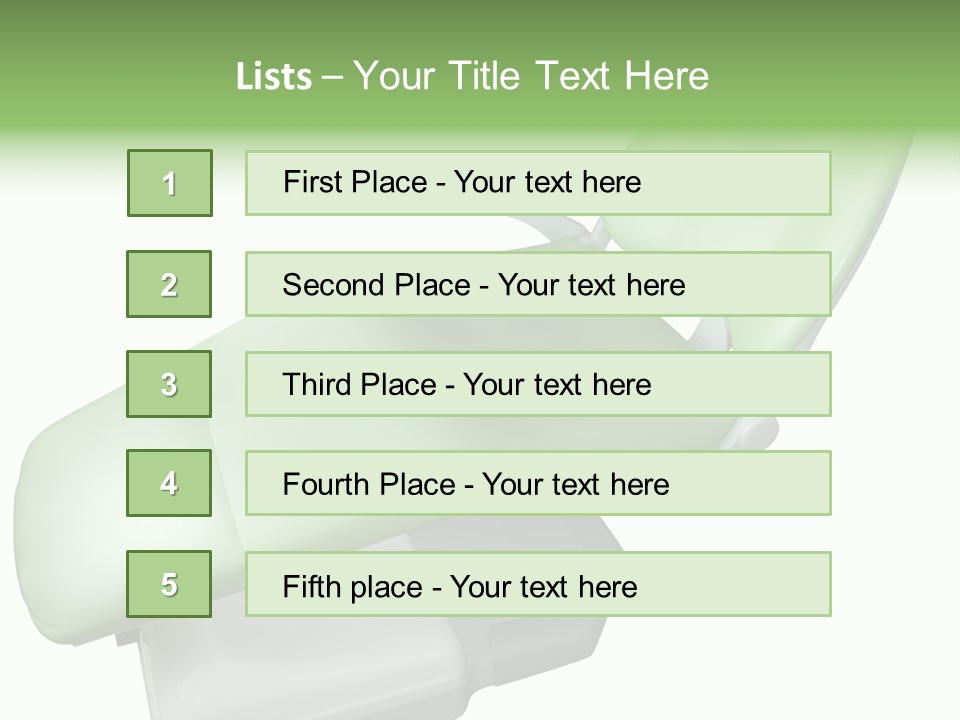 Dentistry Chair Clinic PowerPoint Template
