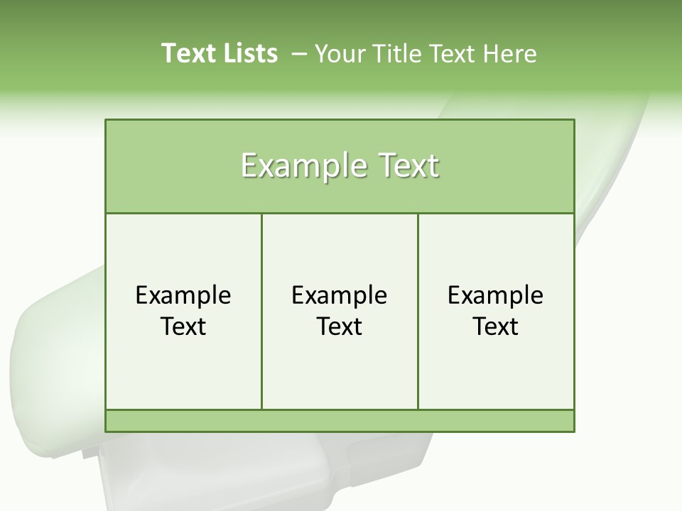 Dentistry Chair Clinic PowerPoint Template