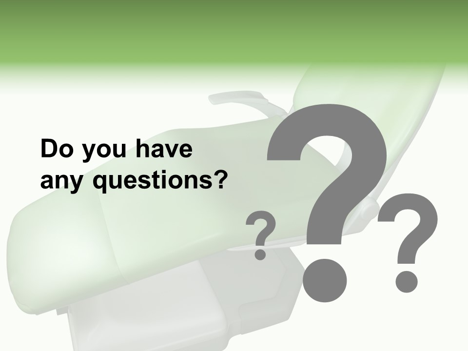 Dentistry Chair Clinic PowerPoint Template