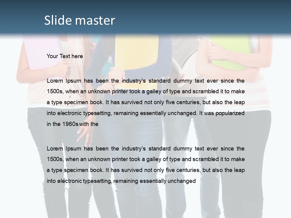 Content Education Students PowerPoint Template