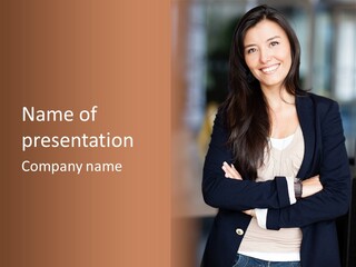 Confident Success Smile PowerPoint Template