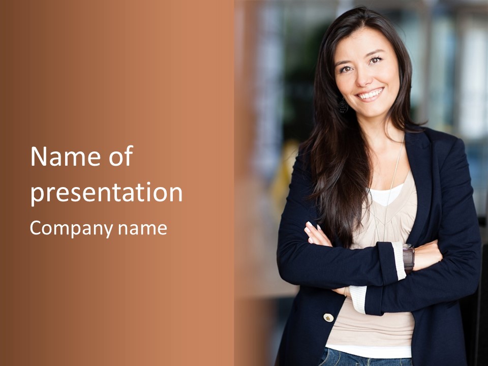 Confident Success Smile PowerPoint Template