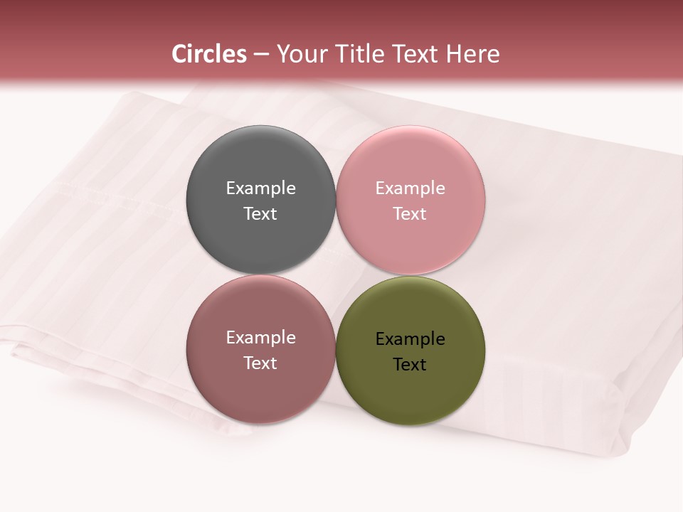 White Background Bedding Bed Sheet PowerPoint Template