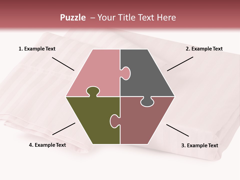 White Background Bedding Bed Sheet PowerPoint Template