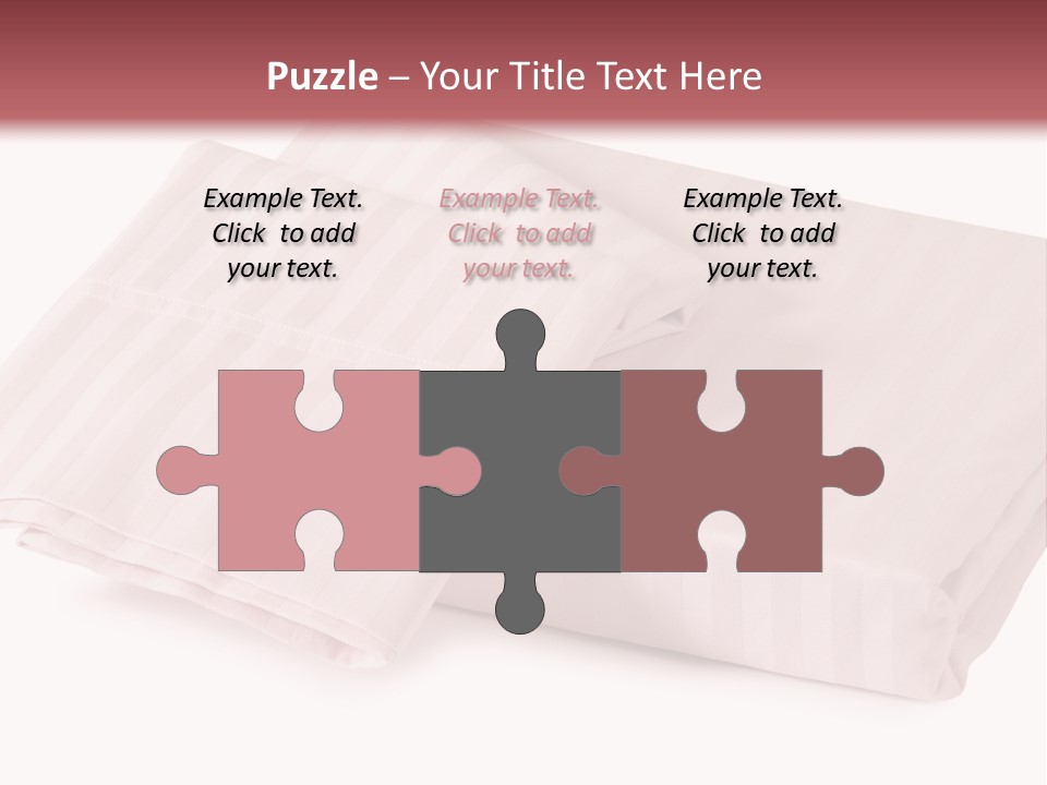 White Background Bedding Bed Sheet PowerPoint Template