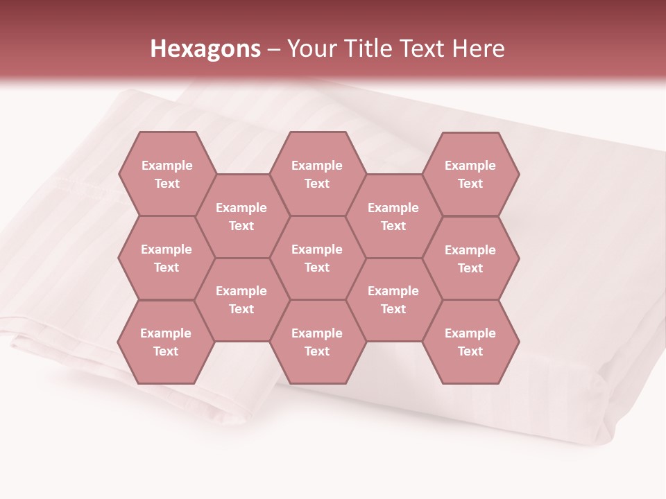 White Background Bedding Bed Sheet PowerPoint Template