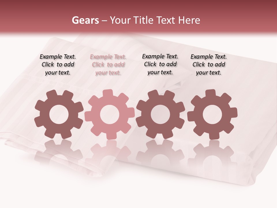 White Background Bedding Bed Sheet PowerPoint Template