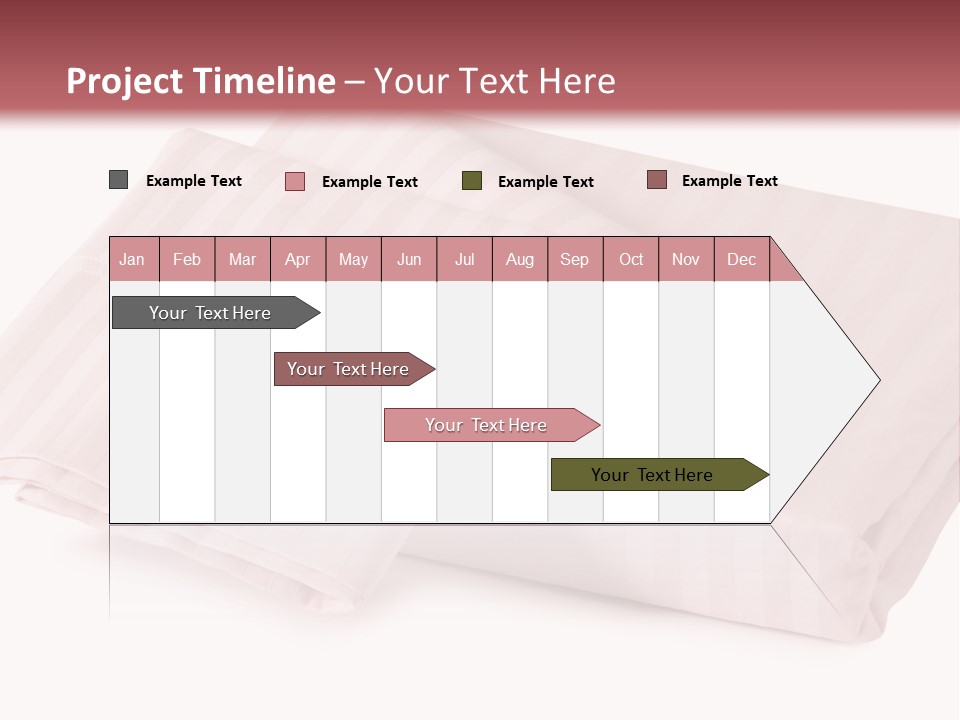 White Background Bedding Bed Sheet PowerPoint Template