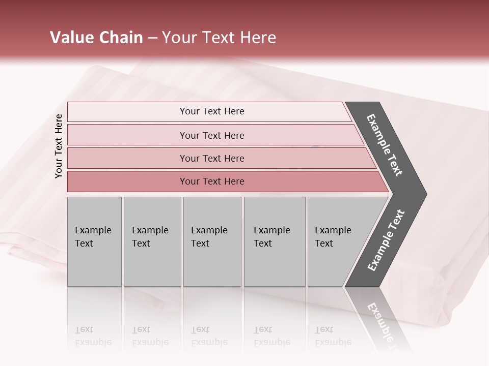 White Background Bedding Bed Sheet PowerPoint Template