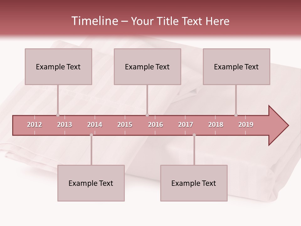 White Background Bedding Bed Sheet PowerPoint Template