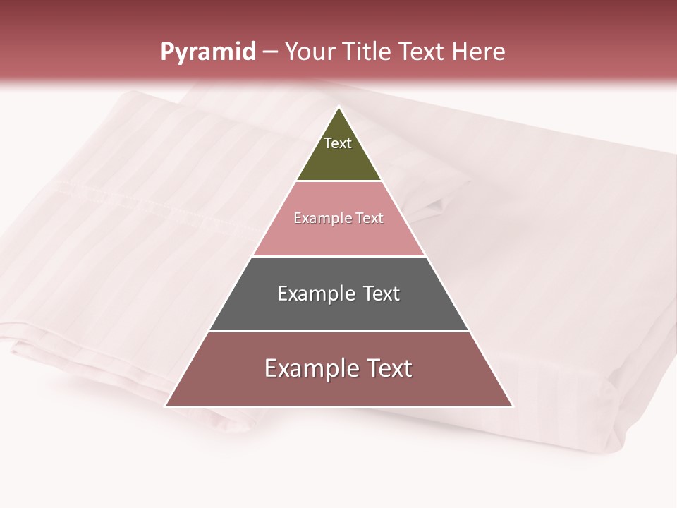 White Background Bedding Bed Sheet PowerPoint Template