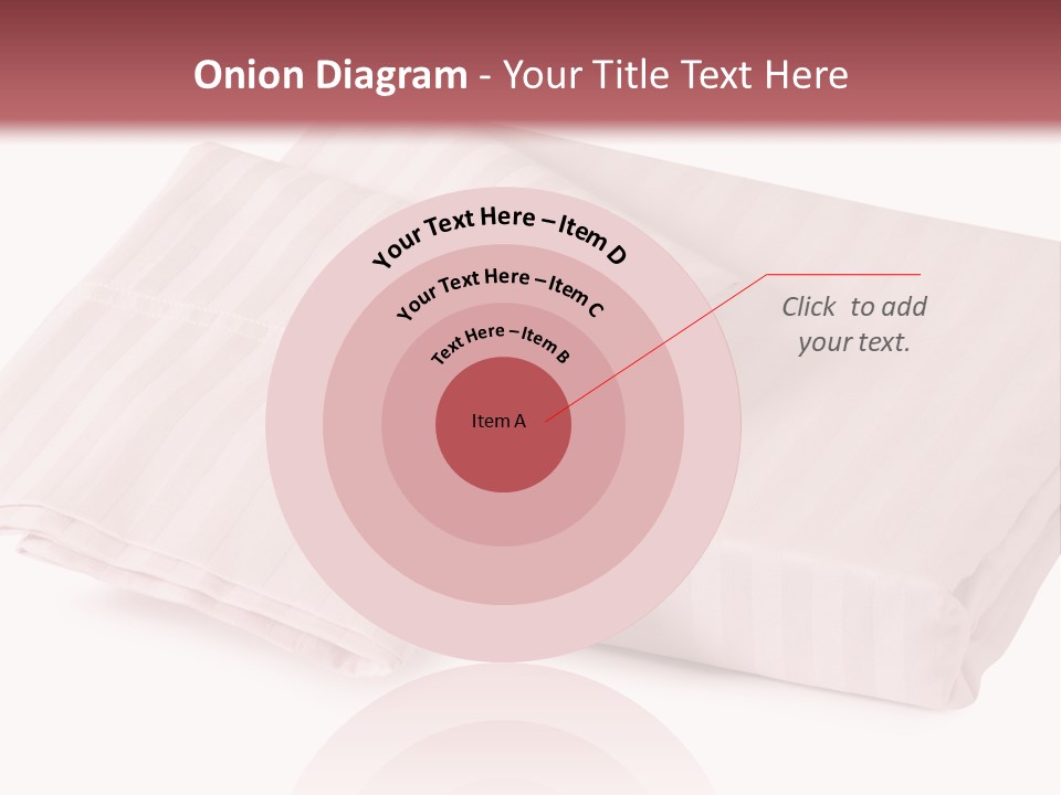 White Background Bedding Bed Sheet PowerPoint Template