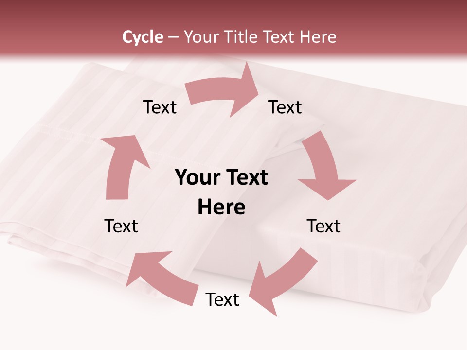 White Background Bedding Bed Sheet PowerPoint Template