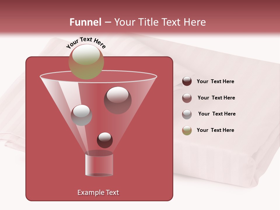 White Background Bedding Bed Sheet PowerPoint Template