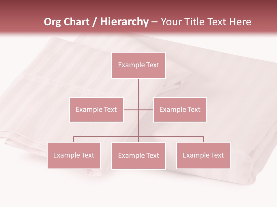 White Background Bedding Bed Sheet PowerPoint Template