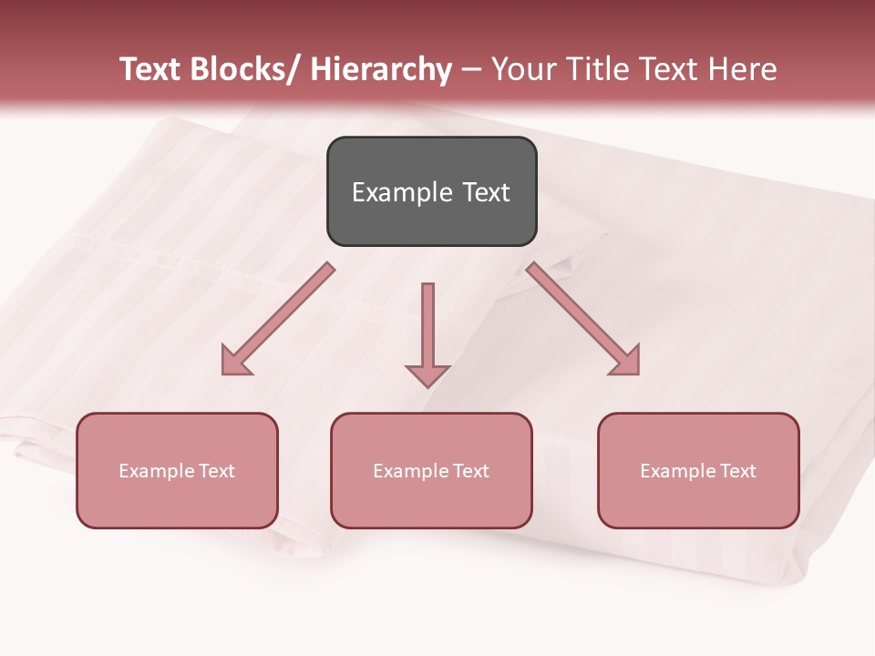 White Background Bedding Bed Sheet PowerPoint Template