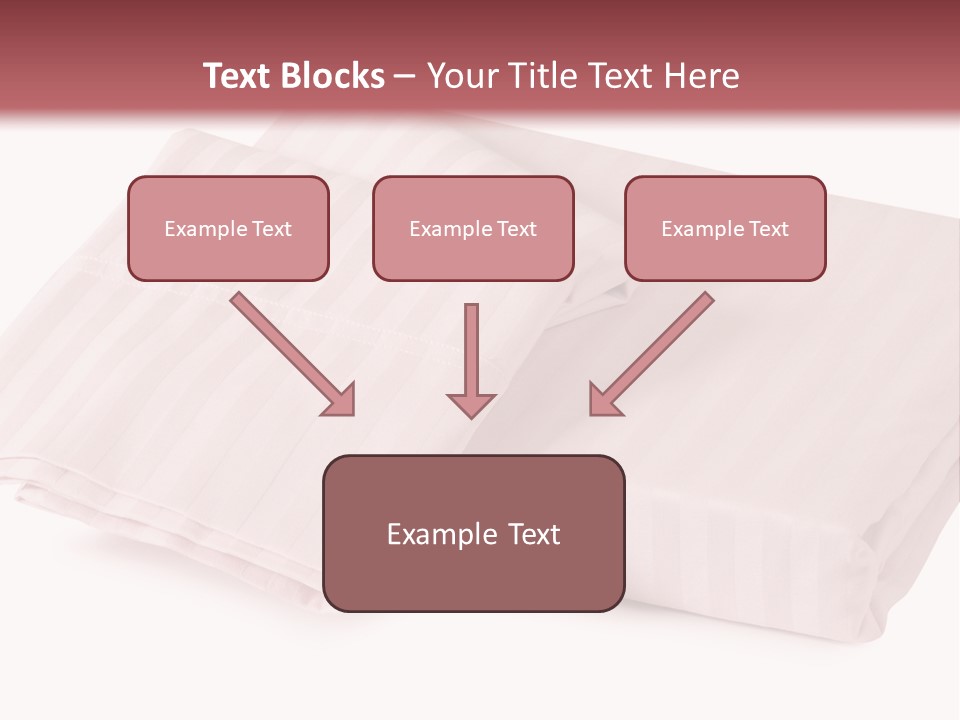 White Background Bedding Bed Sheet PowerPoint Template