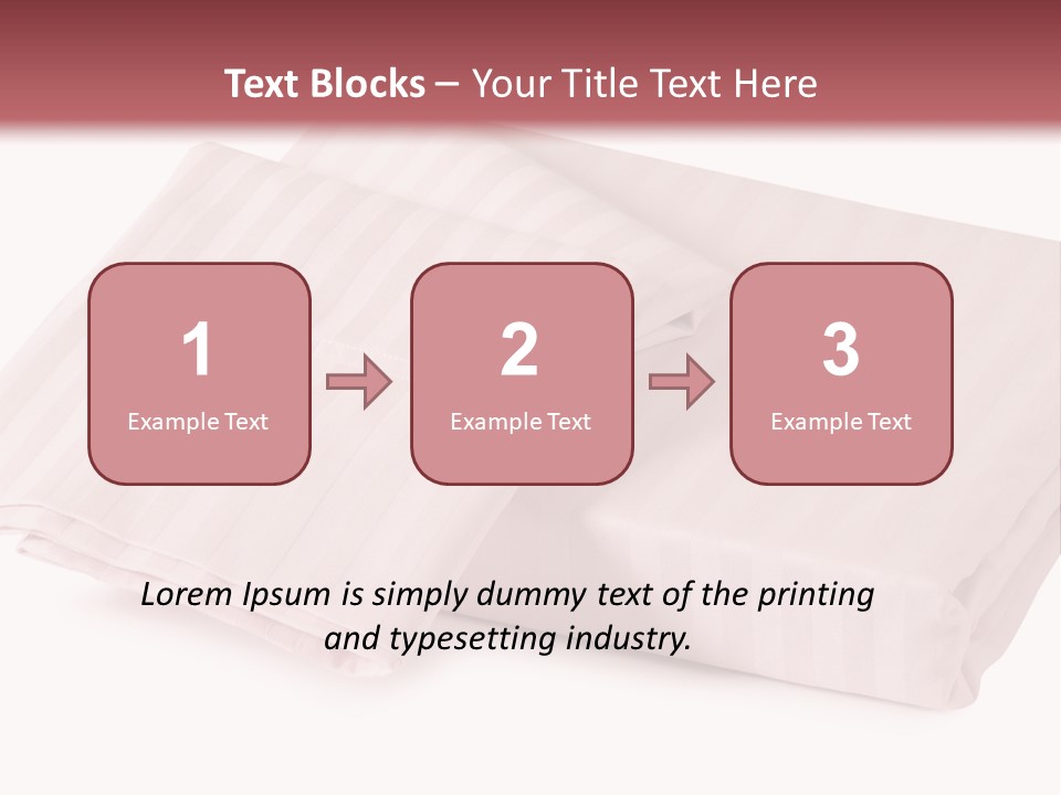 White Background Bedding Bed Sheet PowerPoint Template