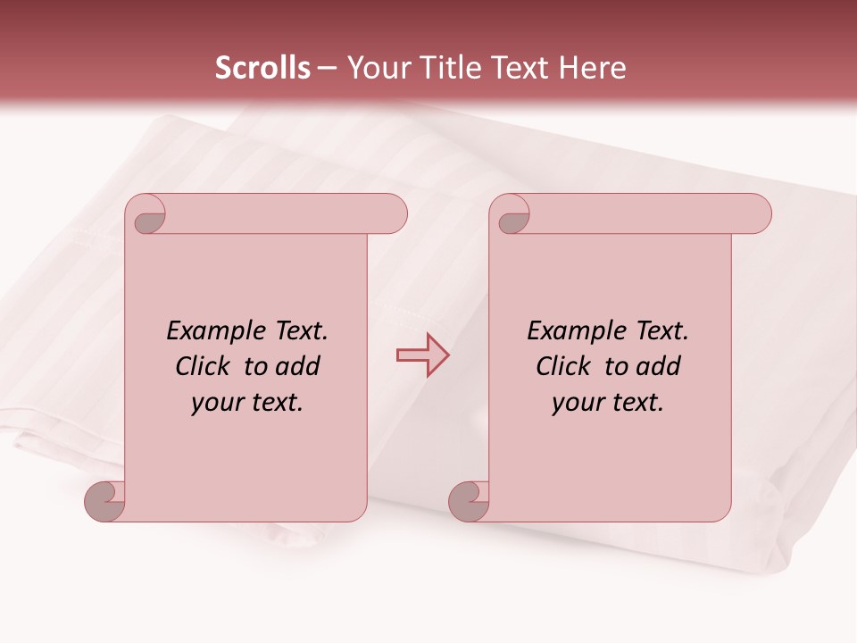 White Background Bedding Bed Sheet PowerPoint Template