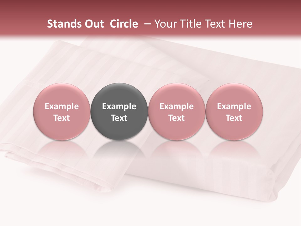 White Background Bedding Bed Sheet PowerPoint Template