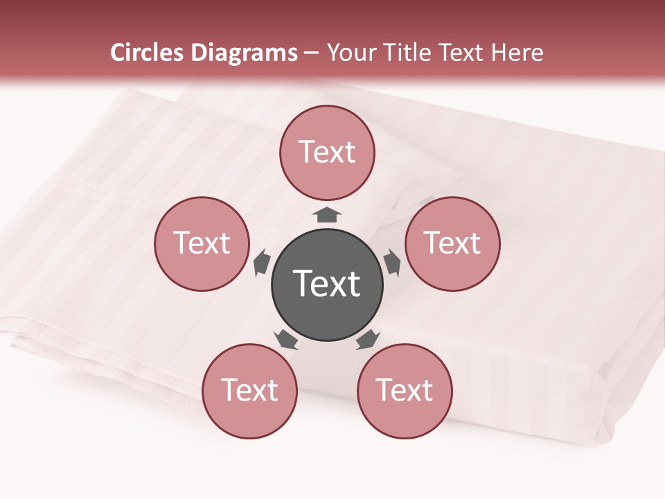 White Background Bedding Bed Sheet PowerPoint Template