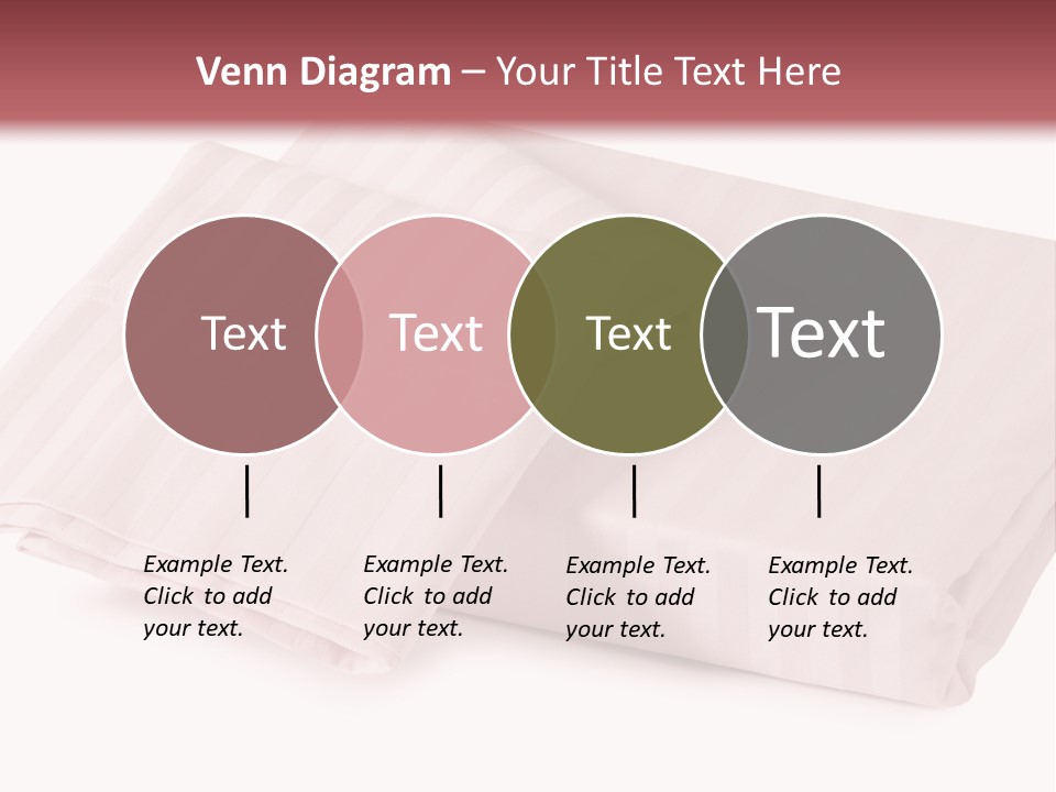 White Background Bedding Bed Sheet PowerPoint Template