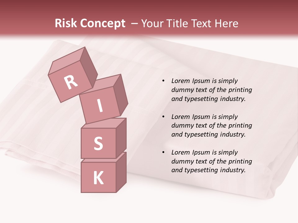 White Background Bedding Bed Sheet PowerPoint Template