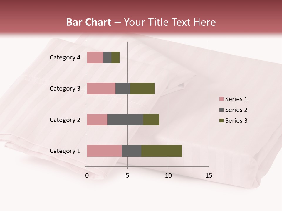 White Background Bedding Bed Sheet PowerPoint Template