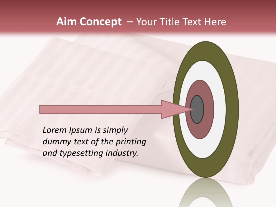 White Background Bedding Bed Sheet PowerPoint Template