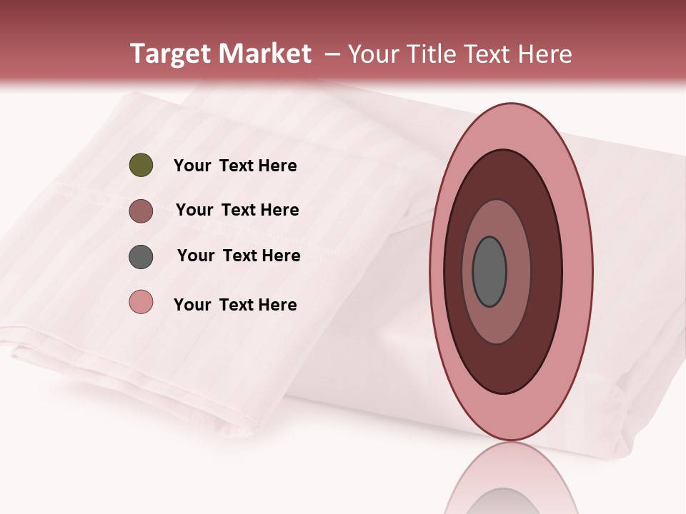 White Background Bedding Bed Sheet PowerPoint Template