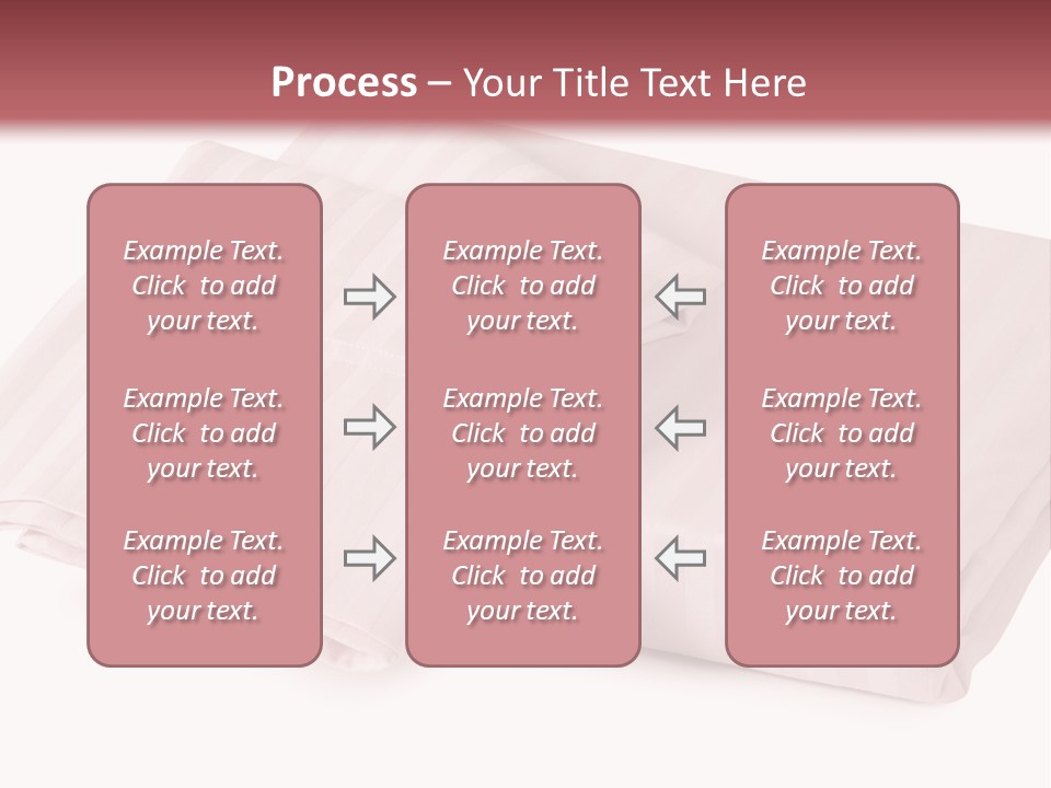 White Background Bedding Bed Sheet PowerPoint Template