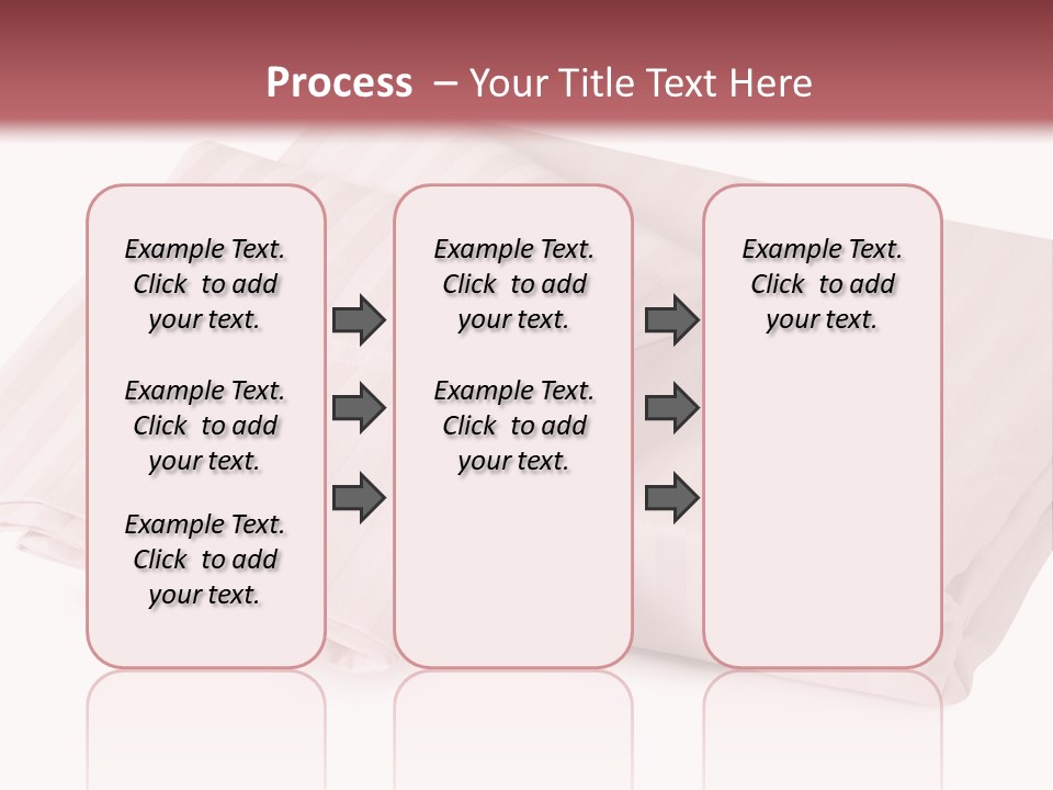White Background Bedding Bed Sheet PowerPoint Template