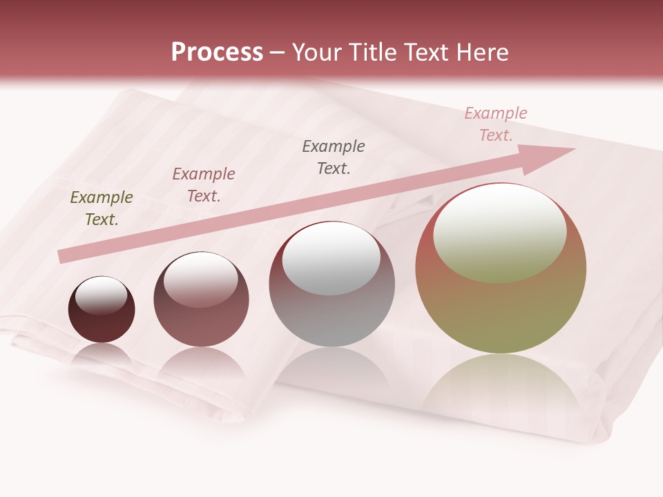 White Background Bedding Bed Sheet PowerPoint Template