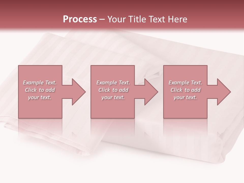 White Background Bedding Bed Sheet PowerPoint Template