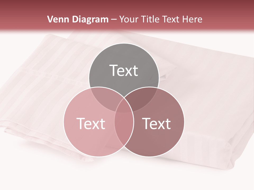 White Background Bedding Bed Sheet PowerPoint Template