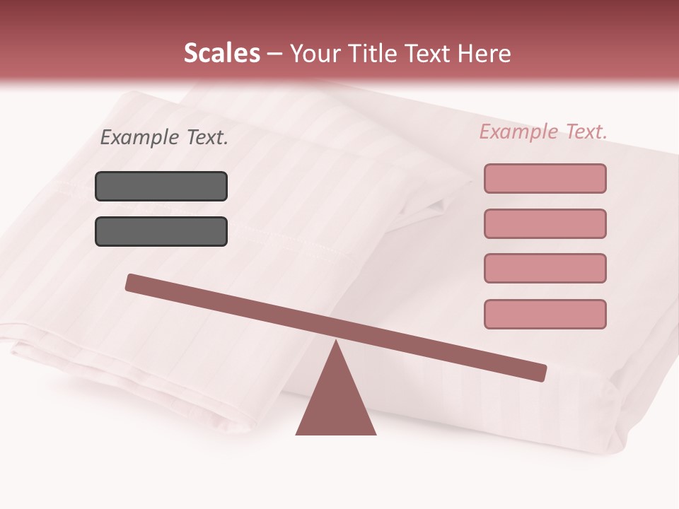 White Background Bedding Bed Sheet PowerPoint Template