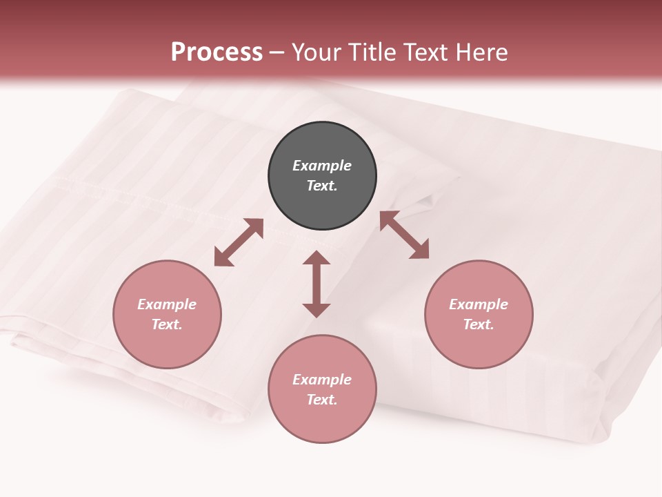 White Background Bedding Bed Sheet PowerPoint Template