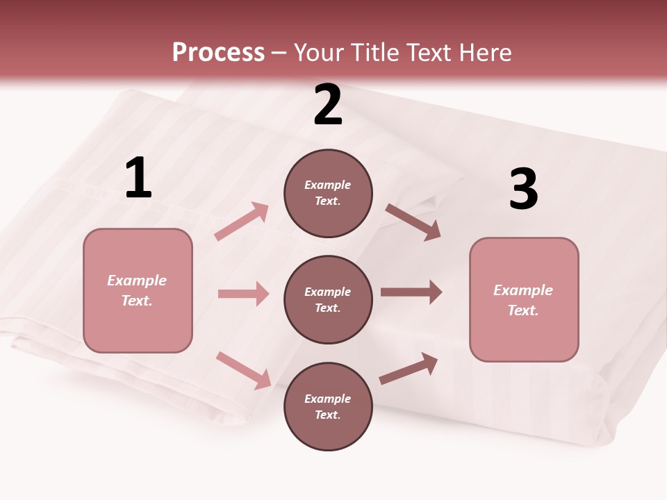 White Background Bedding Bed Sheet PowerPoint Template