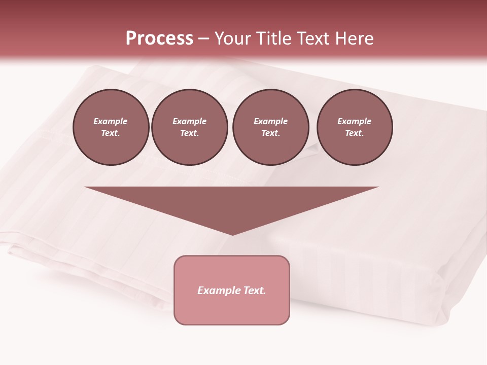 White Background Bedding Bed Sheet PowerPoint Template