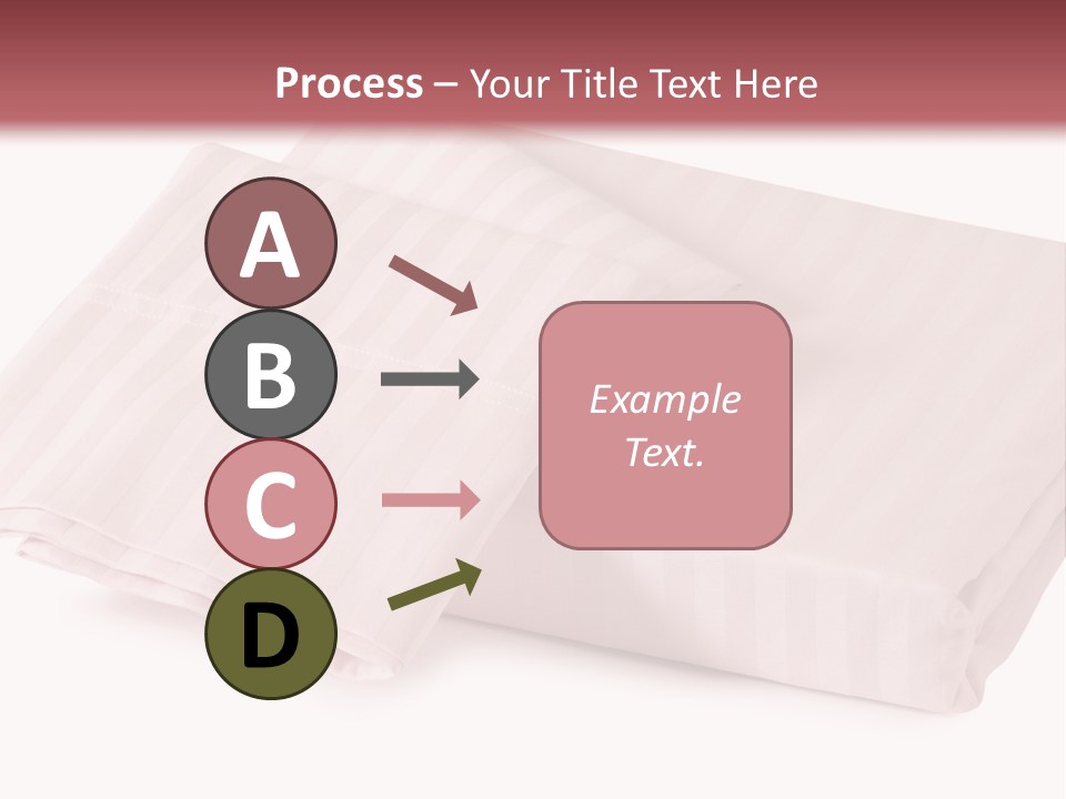 White Background Bedding Bed Sheet PowerPoint Template