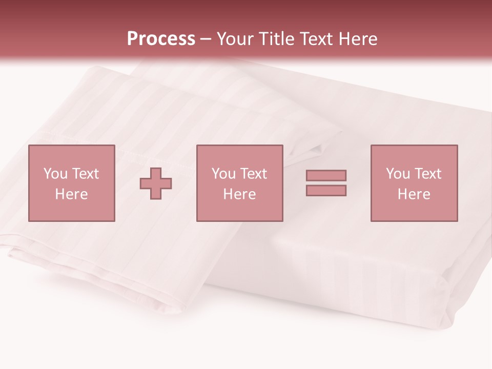 White Background Bedding Bed Sheet PowerPoint Template