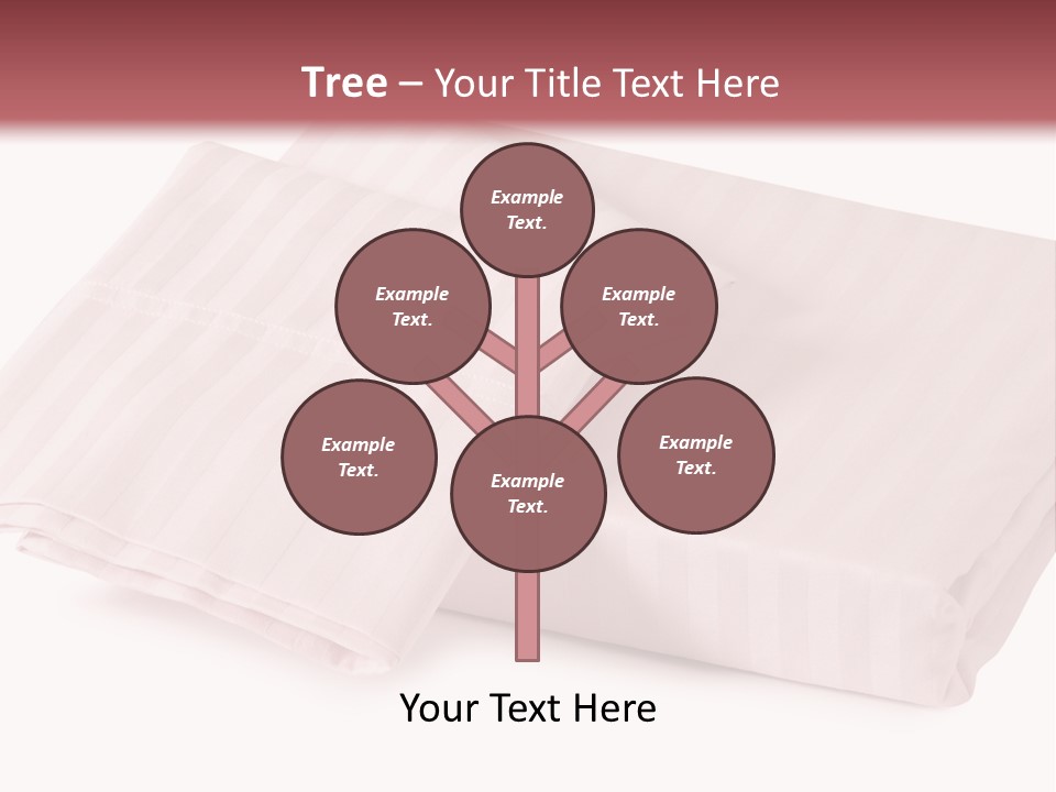 White Background Bedding Bed Sheet PowerPoint Template