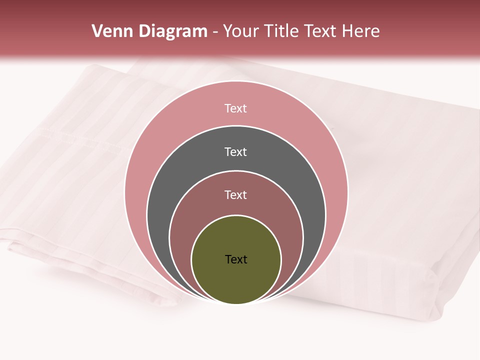 White Background Bedding Bed Sheet PowerPoint Template