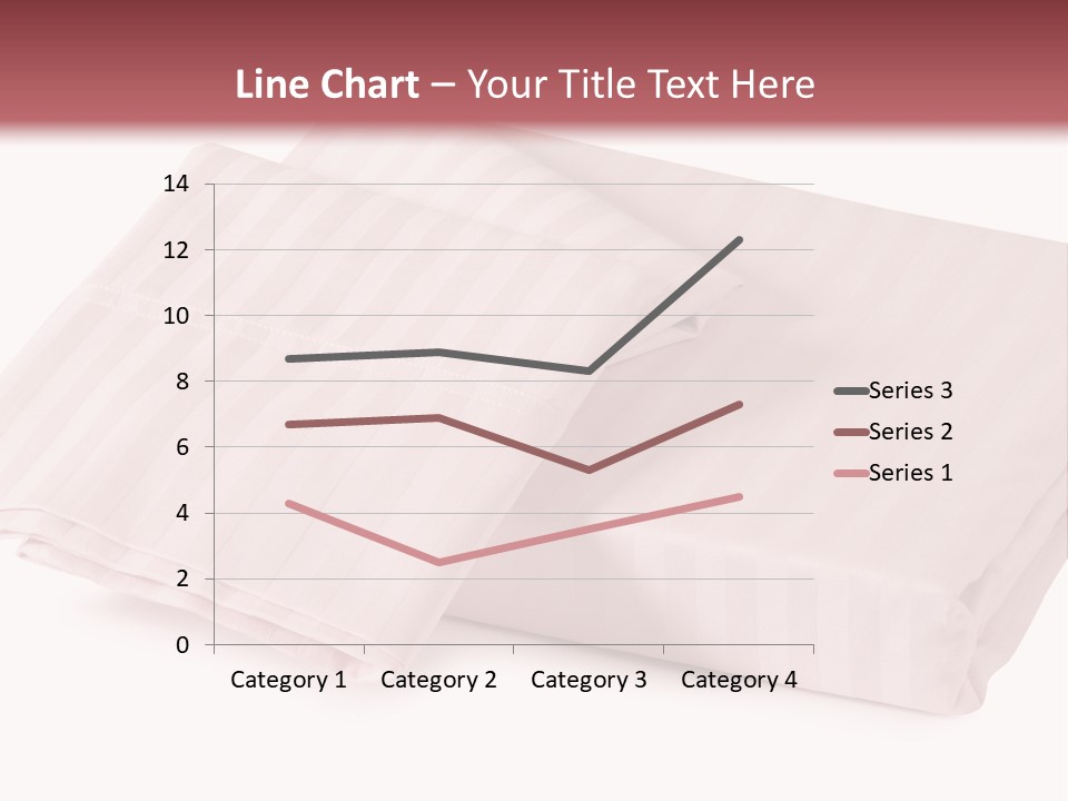 White Background Bedding Bed Sheet PowerPoint Template