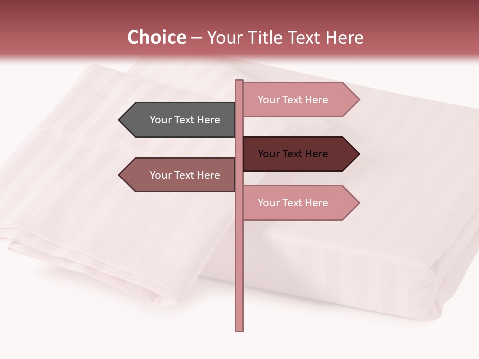 White Background Bedding Bed Sheet PowerPoint Template