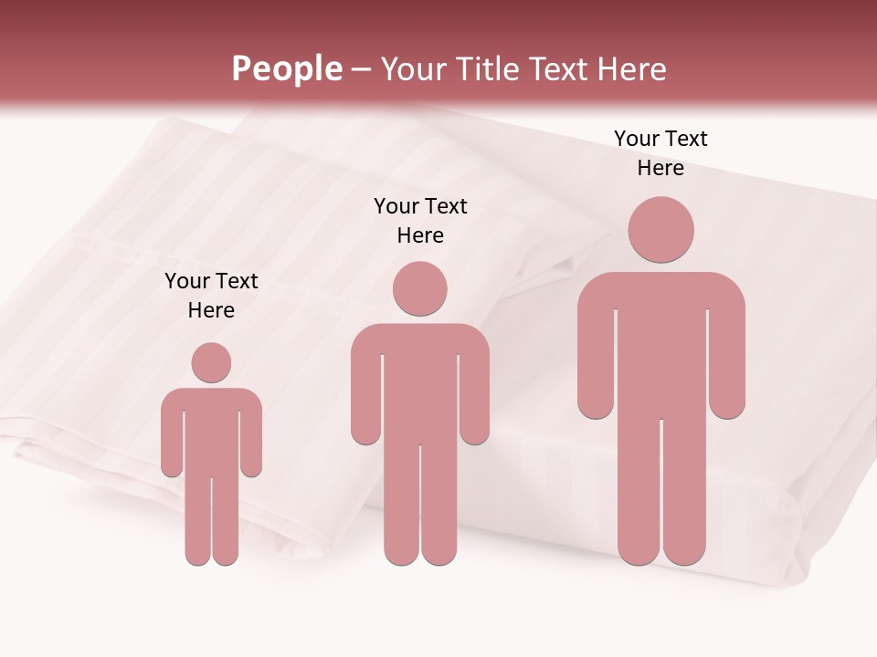 White Background Bedding Bed Sheet PowerPoint Template