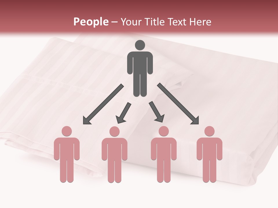 White Background Bedding Bed Sheet PowerPoint Template